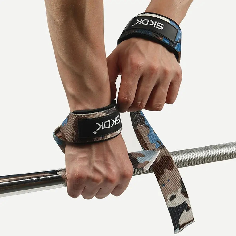 Silicone Weightlifting Straps Anti-Slip Lifting Wrist Crossfit Strength Hand Straps Grips Deadlifts Training Support