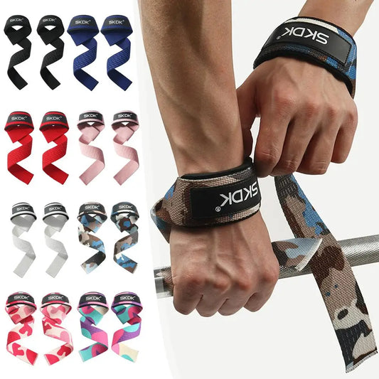 Silicone Weightlifting Straps Anti-Slip Lifting Wrist Crossfit Strength Hand Straps Grips Deadlifts Training Support