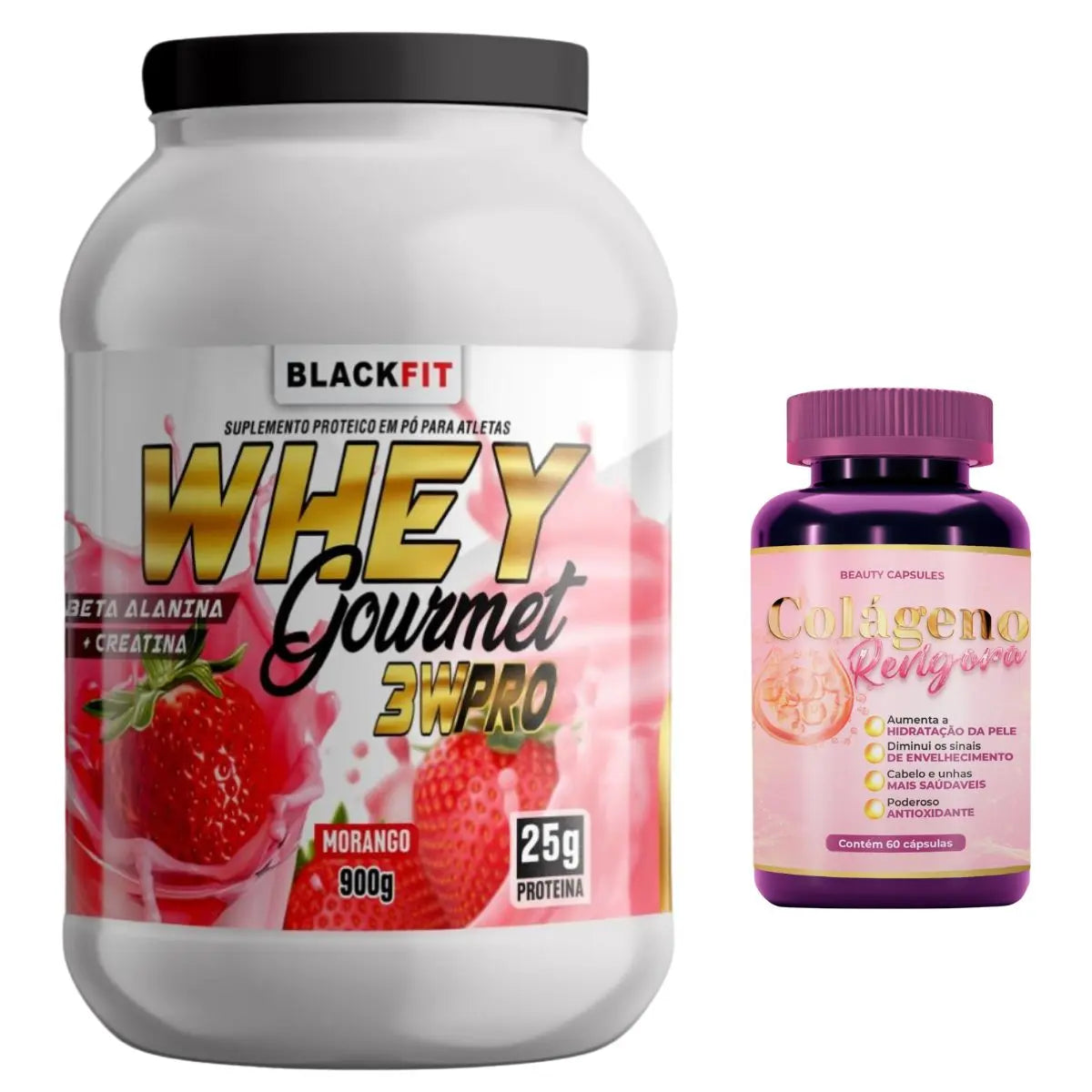 KIT WHEY + COLÁGENO - BELEZA NATURAL