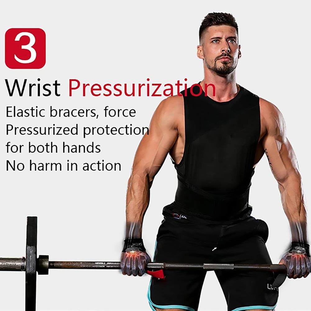 Silicone Weightlifting Straps Anti-Slip Lifting Wrist Crossfit Strength Hand Straps Grips Deadlifts Training Support