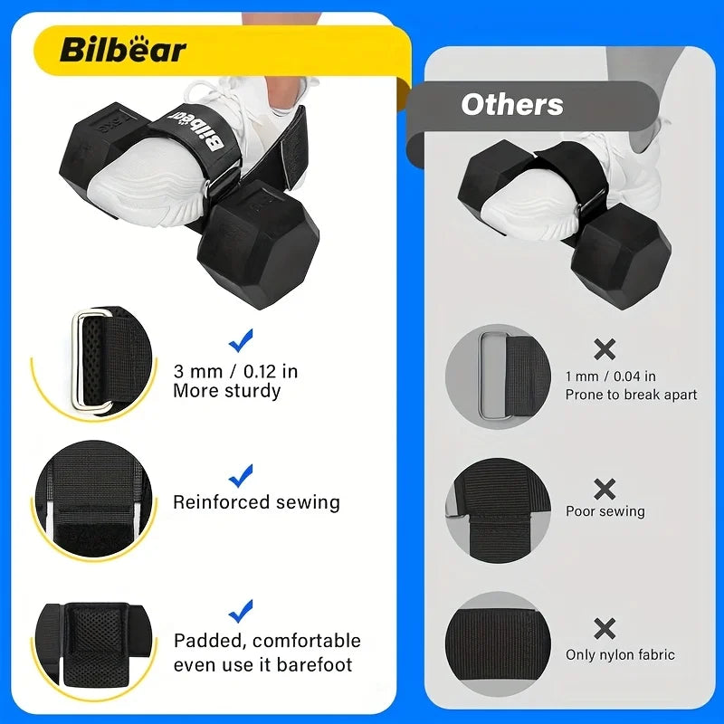 Adjustable Ankle & Calf Training Straps with Buckle Closure - Suitable for Calf Pain, Dumbbell Attachments for Gym Workouts