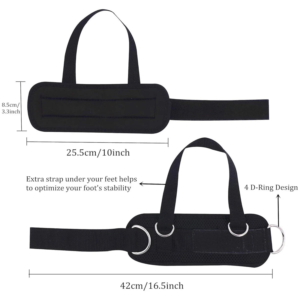 Ankle Straps for Cable Machine, Ankle Attachment for Gym, Ankle-Cuff, Kickback Ankle Strap for Glute Workout, Leg Extensions