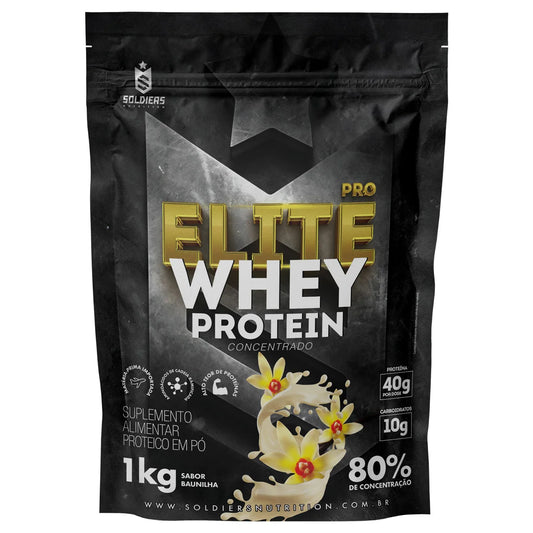 Elite Pro Whey Protein Concentrate 80% - 1kg - Soldiers Nutrition