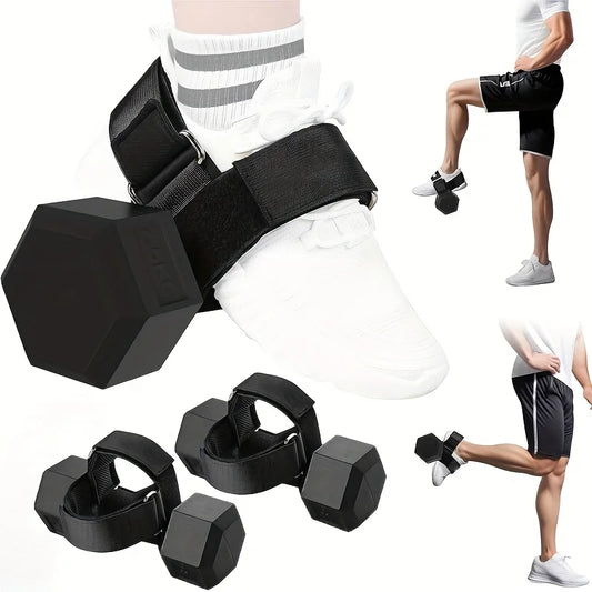 Adjustable Ankle & Calf Training Straps with Buckle Closure - Suitable for Calf Pain, Dumbbell Attachments for Gym Workouts