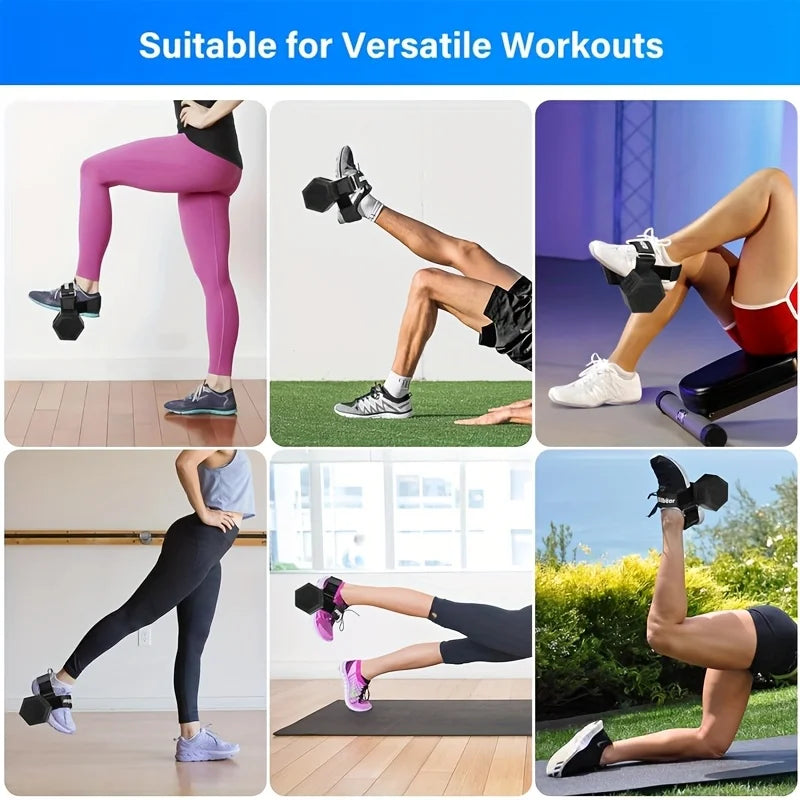 Adjustable Ankle & Calf Training Straps with Buckle Closure - Suitable for Calf Pain, Dumbbell Attachments for Gym Workouts