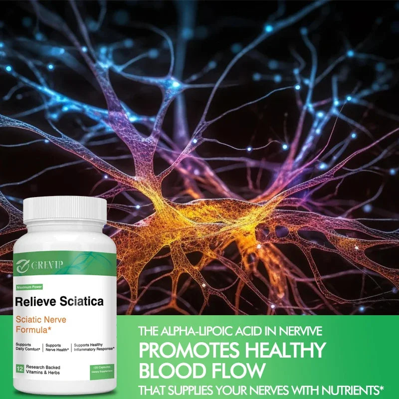 Sciatic Nerve Health Support - Improves Flexibility, Strengthens Muscle and Endurance