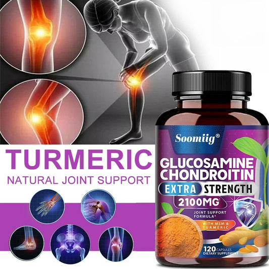 Glucosamine Chondroitin Turmeric MSM - 3x Strength Joint Support Supplement for Joint Mobility & Comfort for Men and Women