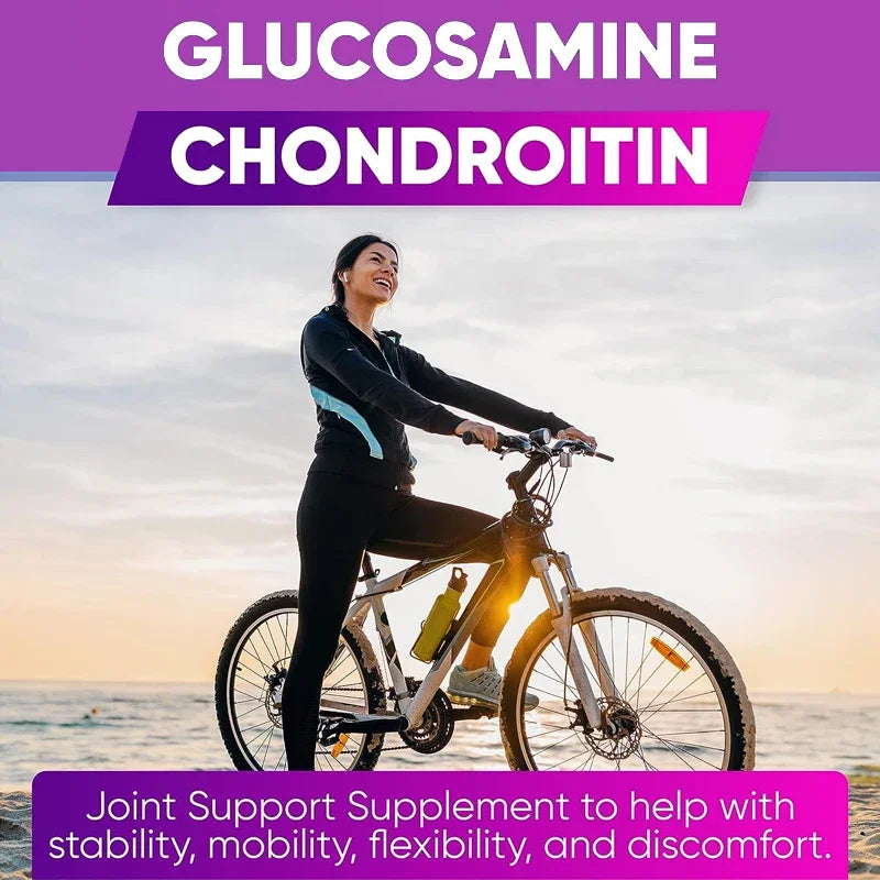 Glucosamine Chondroitin Turmeric MSM - 3x Strength Joint Support Supplement for Joint Mobility & Comfort for Men and Women