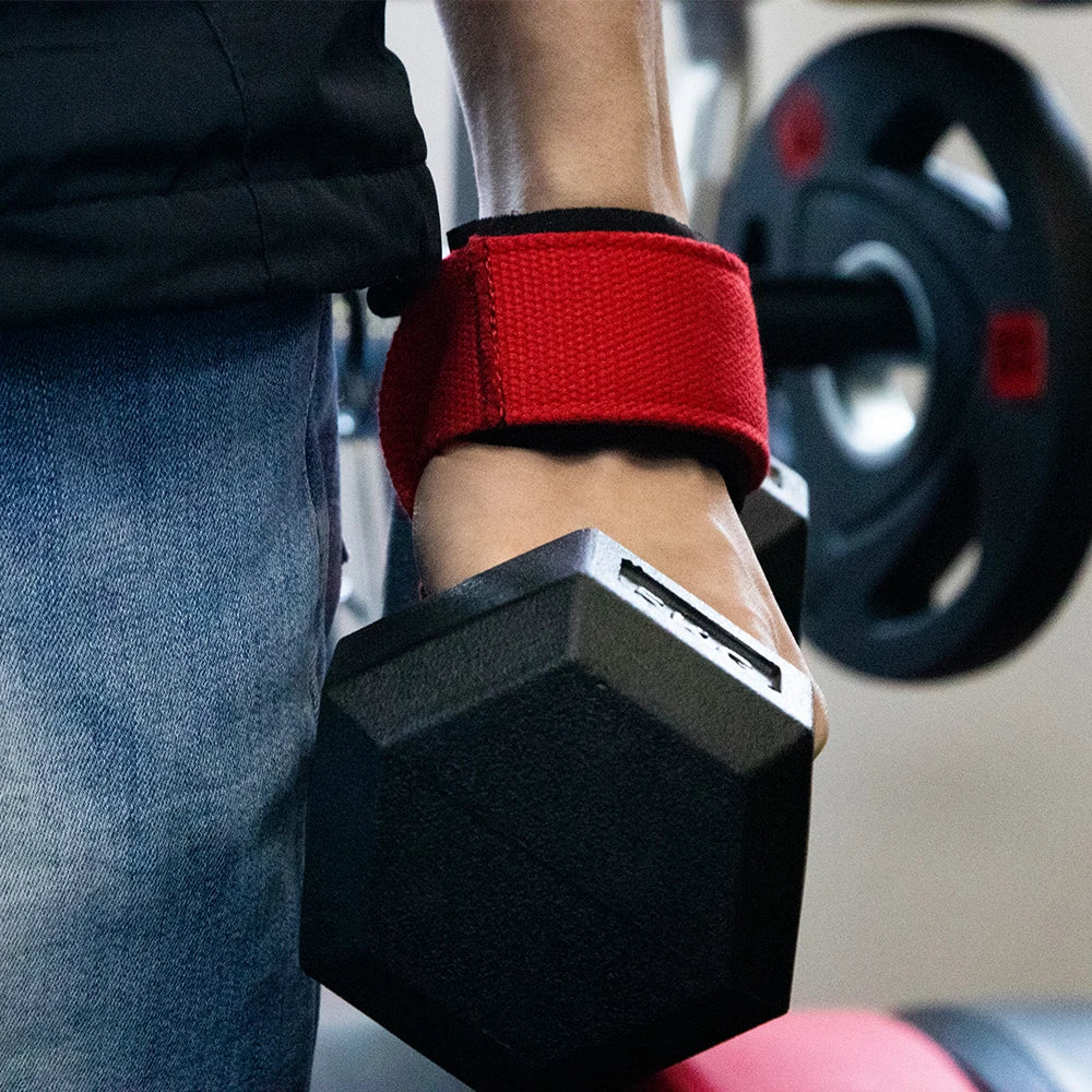 MKAS 1 Pair Gym Lifting Straps Fitness Gloves Anti-slip Hand Wraps Wrist Straps Support For Weight Lifting Powerlifting Training