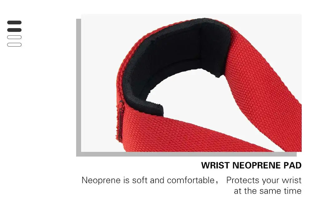 MKAS 1 Pair Gym Lifting Straps Fitness Gloves Anti-slip Hand Wraps Wrist Straps Support For Weight Lifting Powerlifting Training