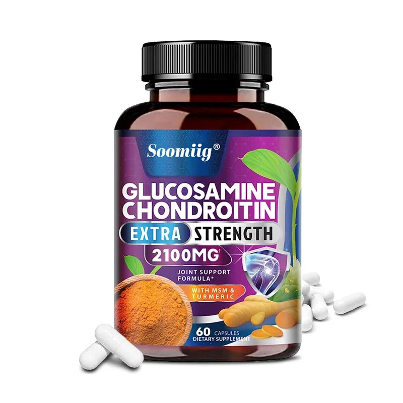 Glucosamine Chondroitin Turmeric MSM - 3x Strength Joint Support Supplement for Joint Mobility & Comfort for Men and Women