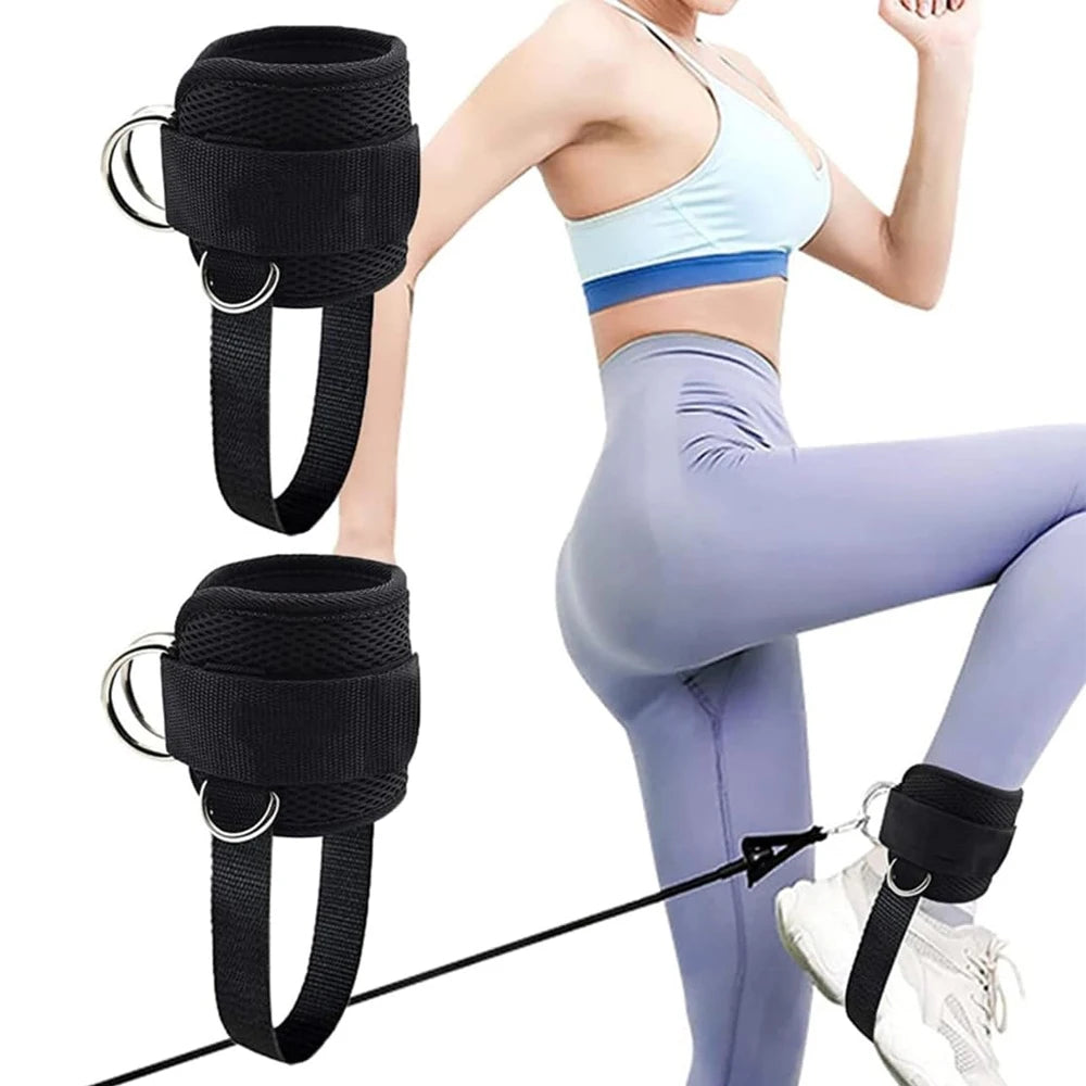 Ankle Straps for Cable Machine, Ankle Attachment for Gym, Ankle-Cuff, Kickback Ankle Strap for Glute Workout, Leg Extensions