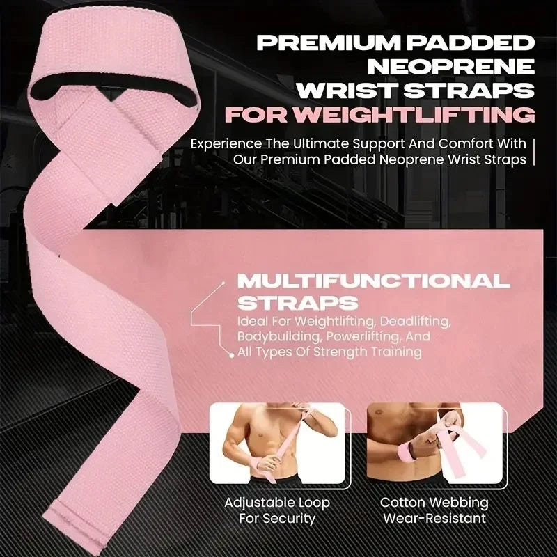 Weightlifting Wrist Straps Strength Training Adjustable Non-slip Gym Fitness Lifting Strap Wrist Support Sports Grip Band