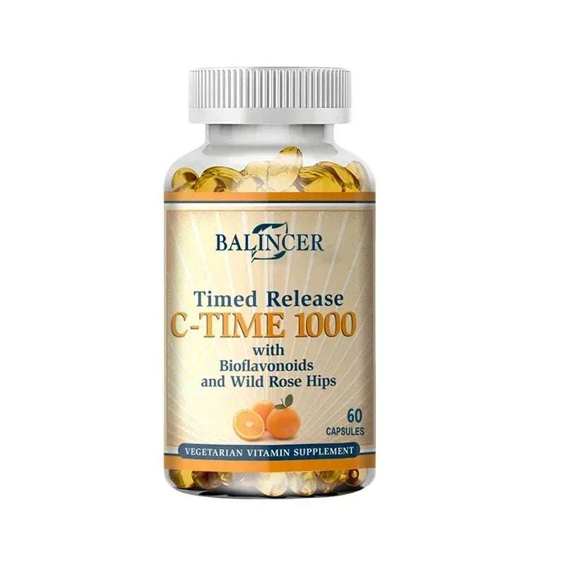 1000 Mg Vitamin C Contains Wild Rosehips-Promotes Collagen Production, Boosts Immunity, Strong Antioxidant, Supports Skin Health